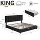 preview thumbnail 73 of 123, Javlergo Bed Frame with Storage Drawers Upholstered Platform Bed Frame with Adjustable Headboard