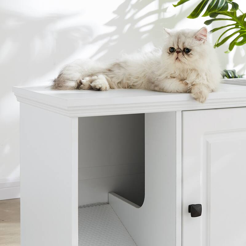 Roomfitters Cat Litter Box Enclosure, Hidden Cat Litter Box Furniture