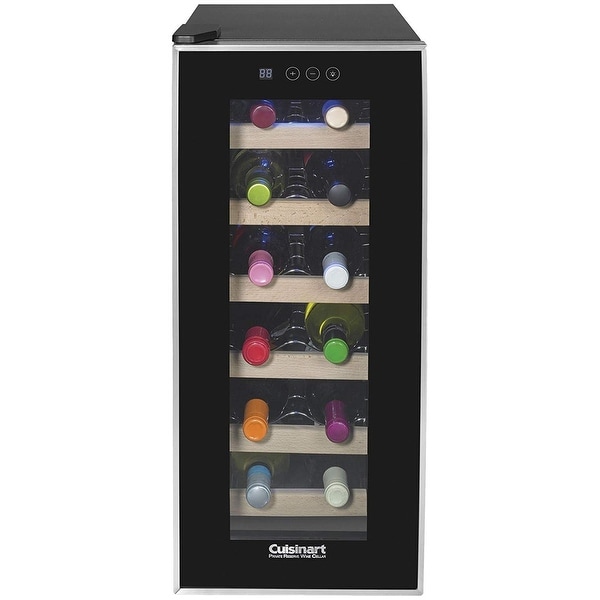 Cuisinart CWC-1200TS 12-bottle Private Reserve Wine Cellar, Black