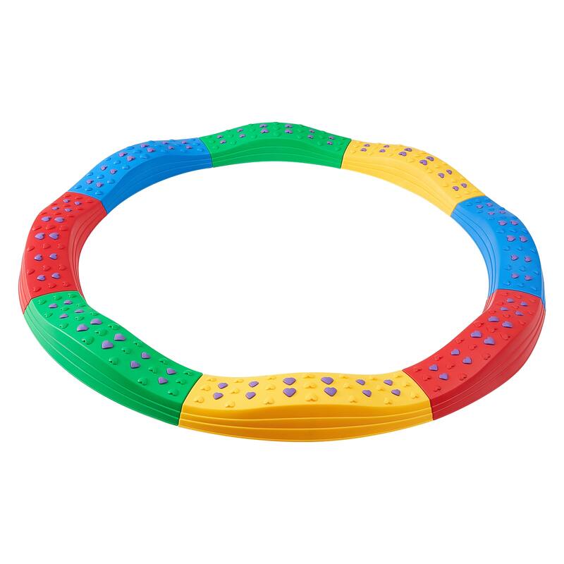 Balance Beam Stepping Stones Build Coordination and Gross Motor Skills, Indoor or Outdoor Play - Plastic 8 pieces