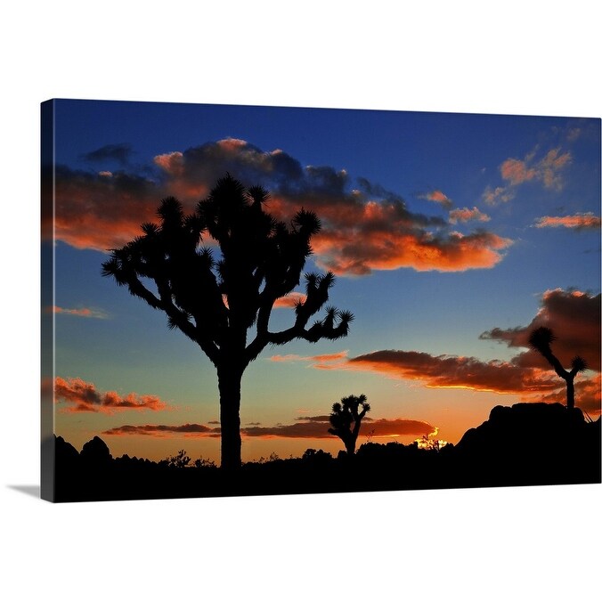 Shop Joshua Tree Sunset Canvas Wall Art Overstock 16475917