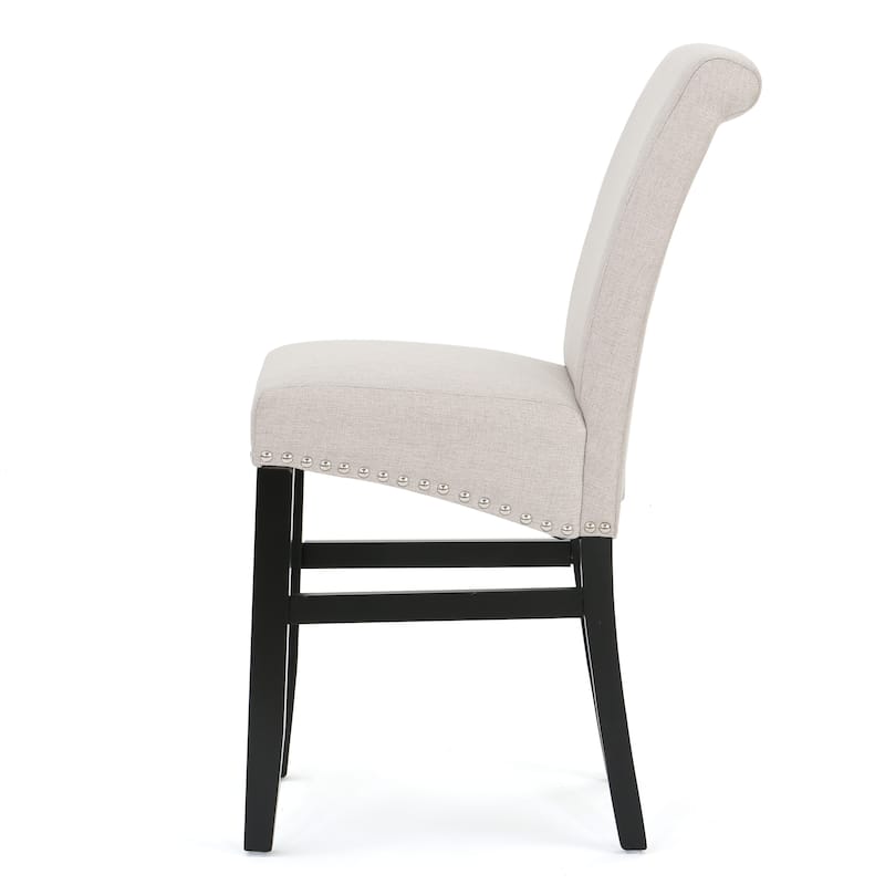 Upholstered Counter Stool Side Dining Chair Set of 2
