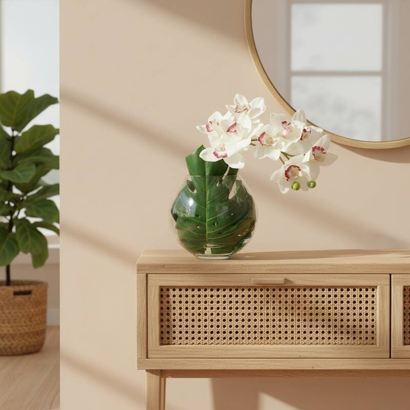 Orchid and Philodendron Arrangement - 18