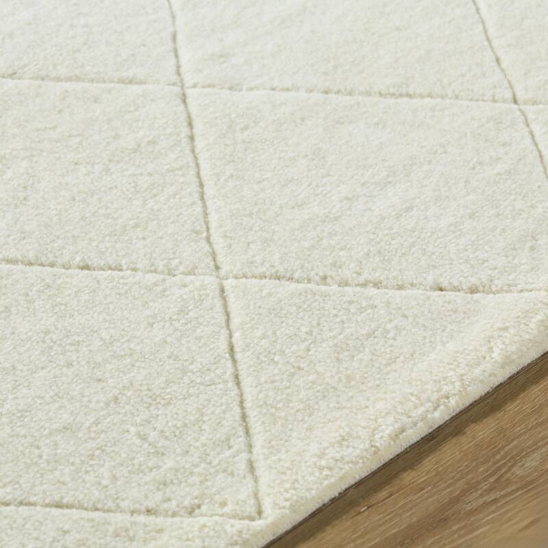 Livabliss Modern & Contemporary Wooly Geometric Washable Area Rug
