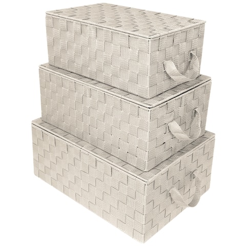 Woven Storage Basket Set - N/A
