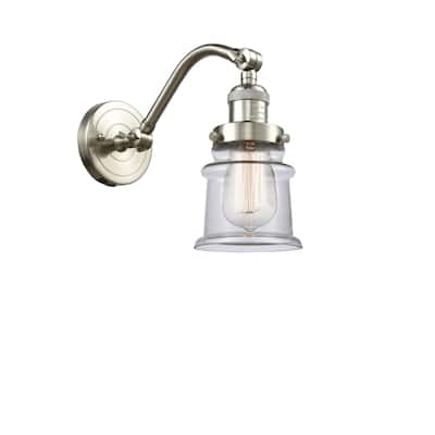 Innovations Lighting Small Canton Single Light 12" Tall Bathroom