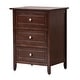 preview thumbnail 57 of 74, Daniel 3-drawer Transitional Wooden Nightstand Cappuccino