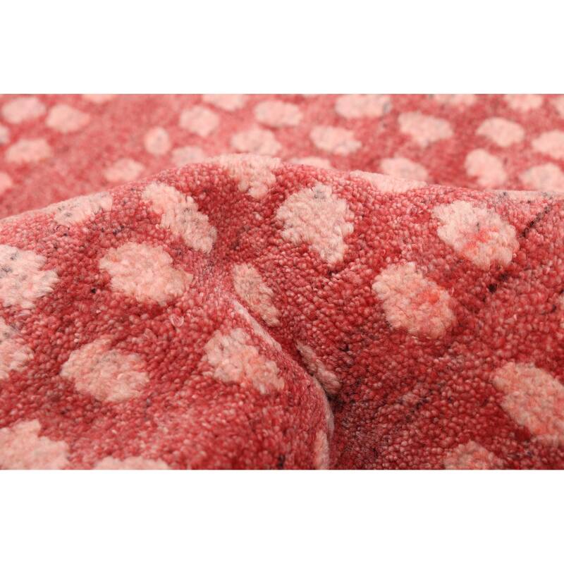 ECARPETGALLERY Hand-knotted Tangier Light Red Wool Rug - 8'2 x 9'9