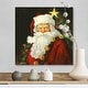 preview thumbnail 8 of 11, GreatBIGCanvas "Santa Portrait" by Susan Comish Christmas Canvas Wall Art 16 x 16