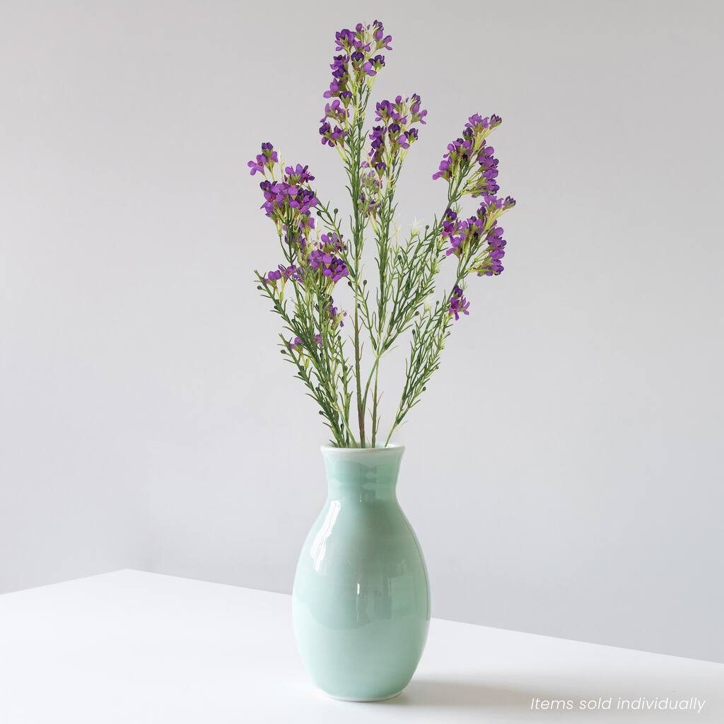 Waxflower Artificial Floral Spray - 27" - Purple