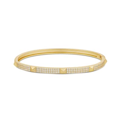 SHYMI Pave Studded 3 Row Bangle