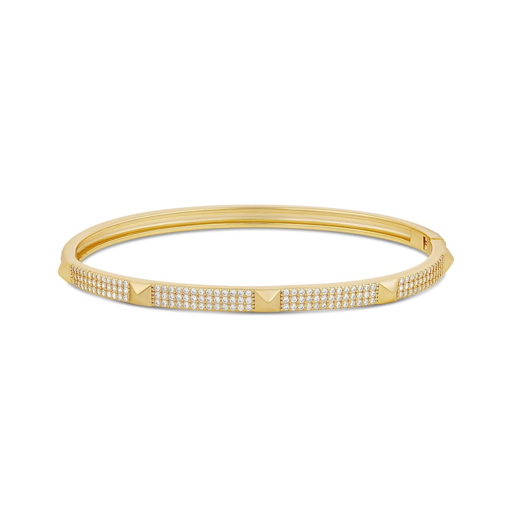 SHYMI Pave Studded 3 Row Bangle