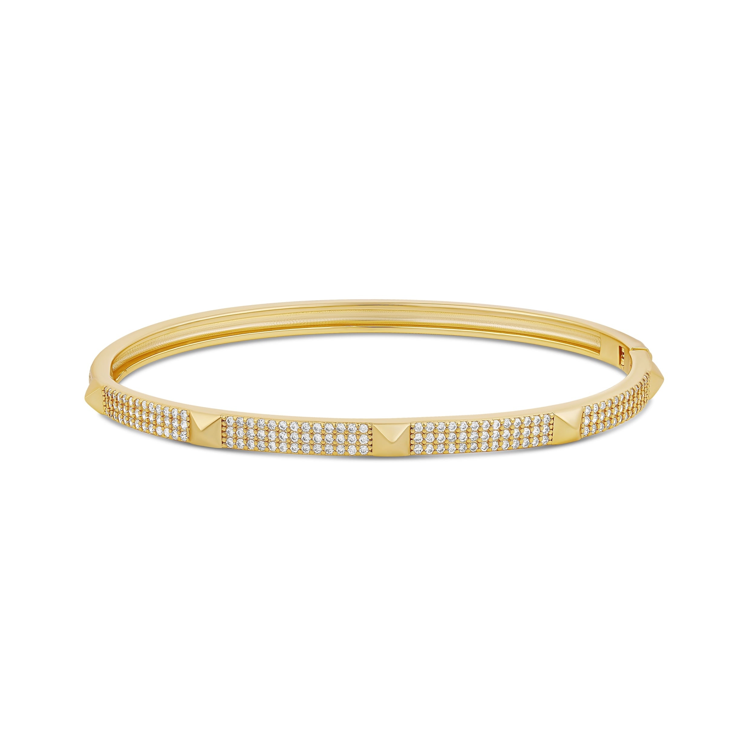 SHYMI Pave Studded 3 Row Bangle