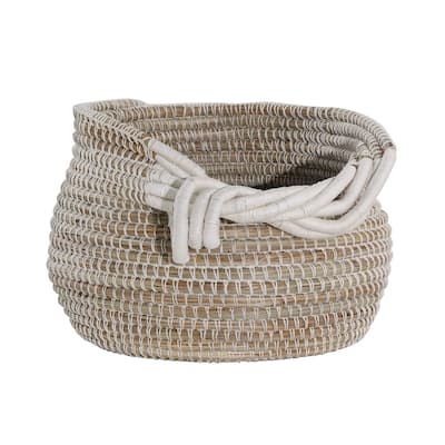 Dwight Basket, Natural White