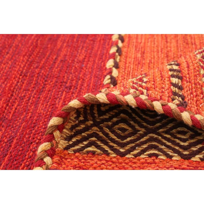 ECARPETGALLERY Arizona Flat-weave Wool Kilim Area Rug