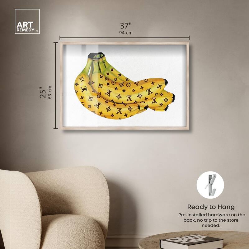 Fashion Bananas III Shadowbox by Art Remedy