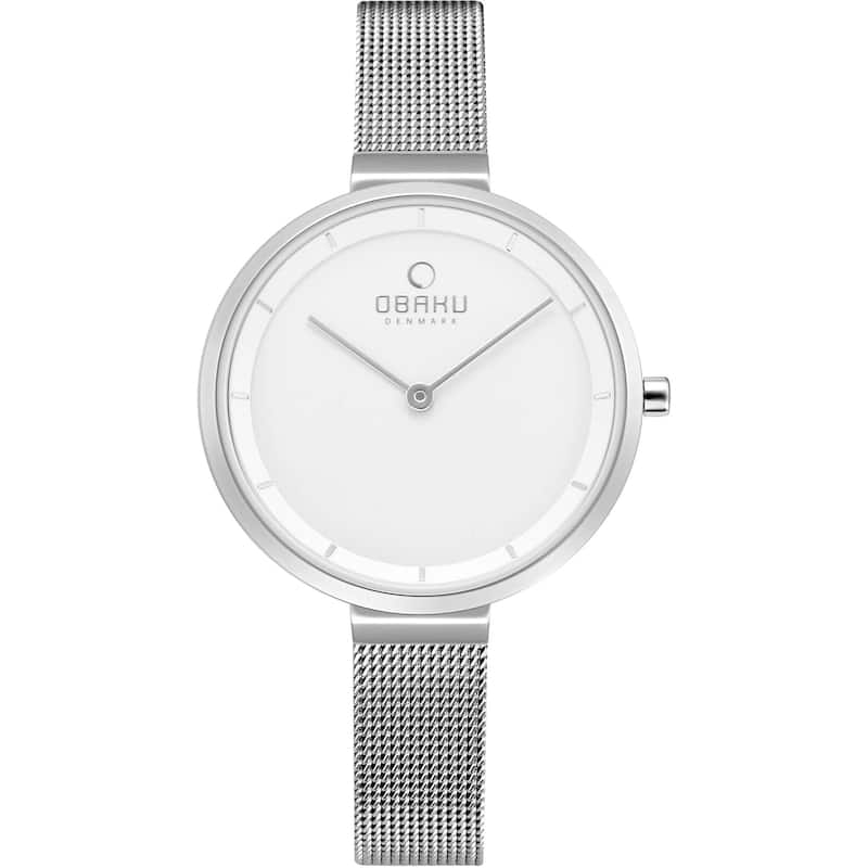 Obaku Women's Classic White Dial Watch - V225LXCIMC - 6 (36)