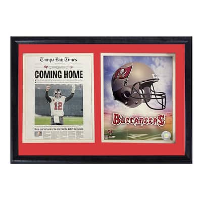 Tampa Bay Times Newspaper Frame Tampa Bay Buccaneers Football 12x18