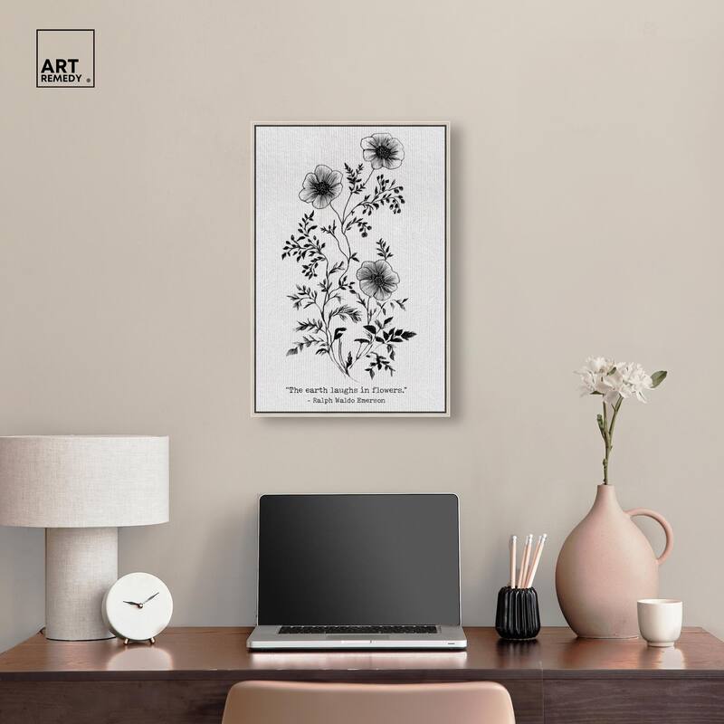 Earth Laughs in Flowers Canvas by Art Remedy