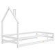 preview thumbnail 6 of 28, Twin Size Wood Bed Frame with House-shaped Headboard Floor bed with Fences