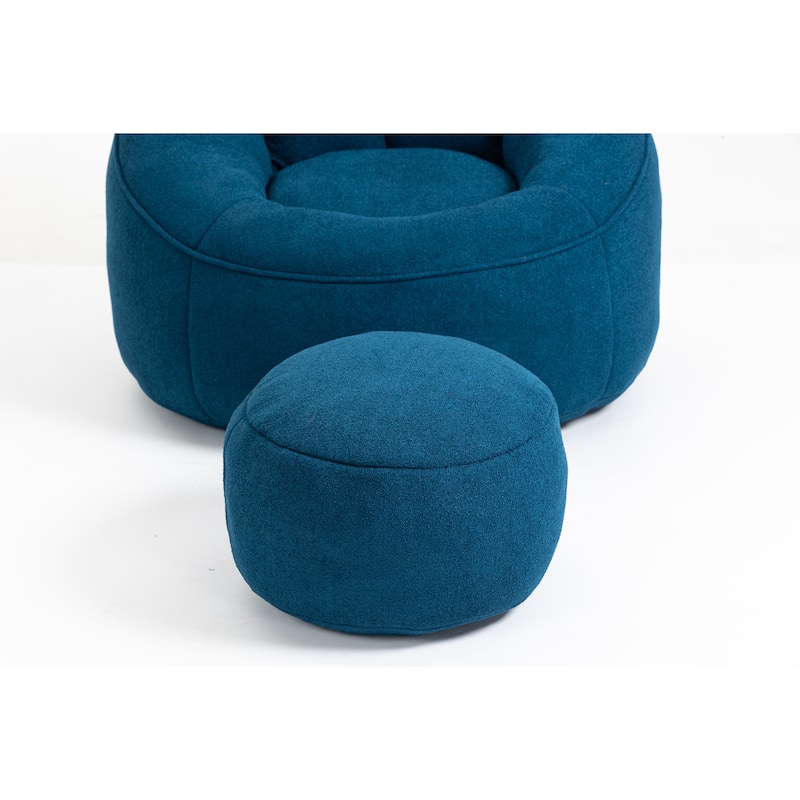 High Pressure Bean Bag Chair With Footrest