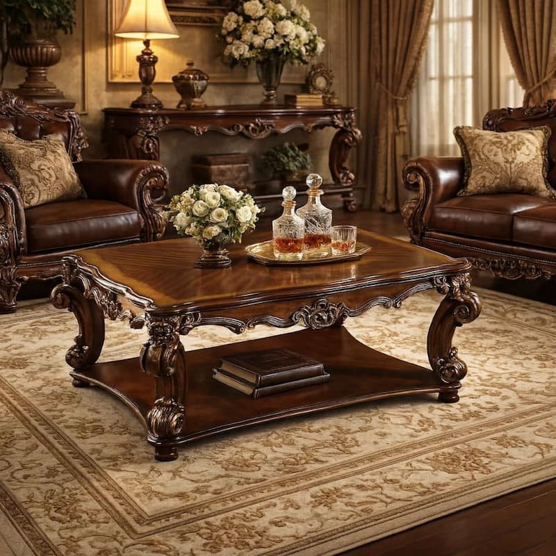 Striking Coffee Table (Square), Cherry