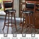 preview thumbnail 5 of 10, Costway Set of 2 29'' Swivel Bar Height Stool Wood Dining Chair