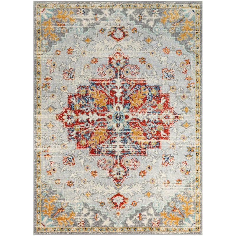 Nourison Passion Indoor only Grey Persian Area Rug
