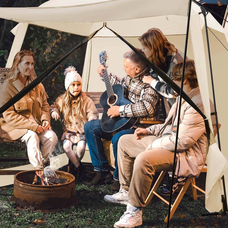 Costway Screen Dome Camping Tent for 6-8 People with 4-Side Mesh Walls - See Details