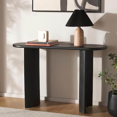 SAFAVIEH Koka Oval Top Console Table, Fully Assembled - 47"W x 15"D x 30"H