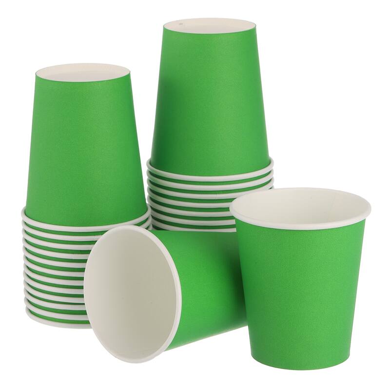30 PCS Colorful Disposable Paper Cups, 9 OZ DIY Paper Cups for Parties