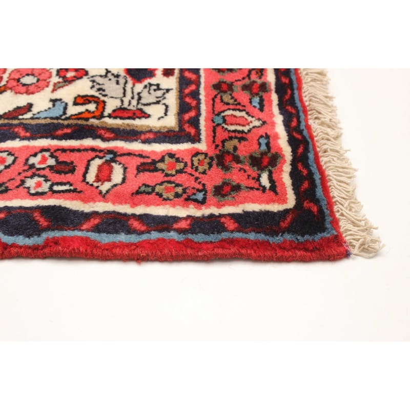 ECARPETGALLERY Hand-knotted Anatolian Cream Wool Rug - 2' 8" x 9' 9"