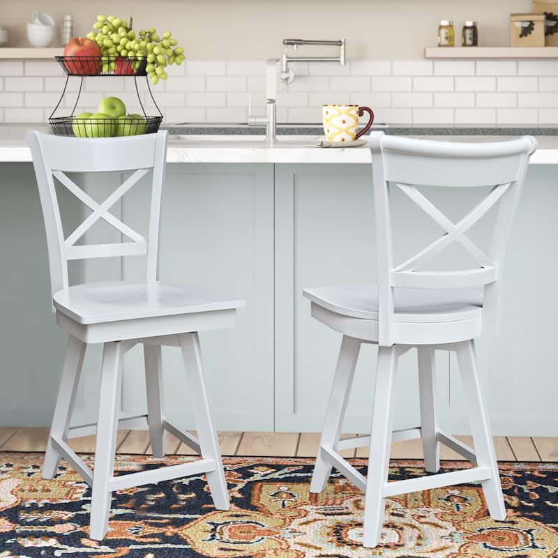 Charlotte Counter Height Stool with 24 in. H Swivel Seat