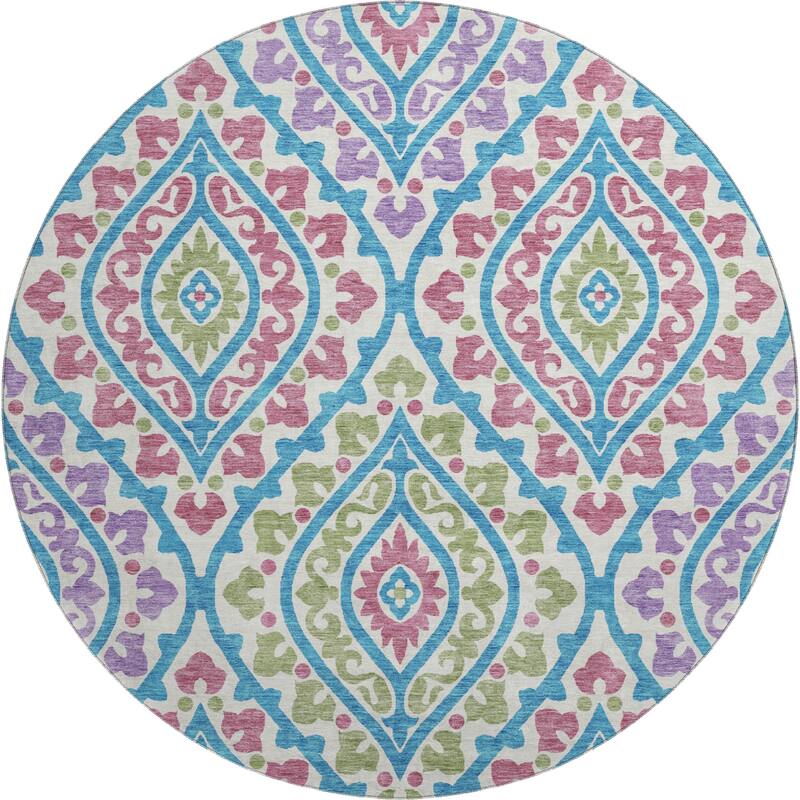 Premium Washable Super Soft Diamond Medallions Mayfield Rug