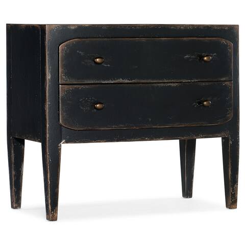 Ciao Bella Two-Drawer Nightstand- Black