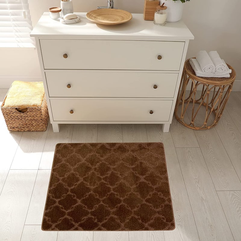 Machine Washable Kitchen & Bathroom Mat, Slip Resistant Backing