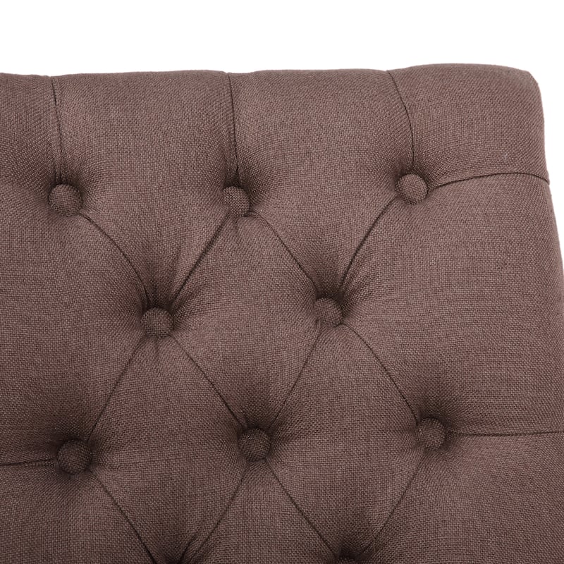 Grandview Tufted Upholstered Linen Fabric Dining Chair