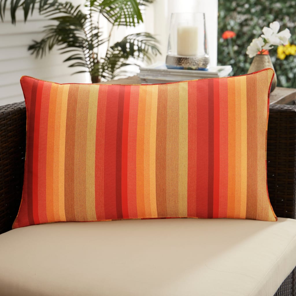 Sorra Home Sunbrella Outdoor Corded Pillow Single