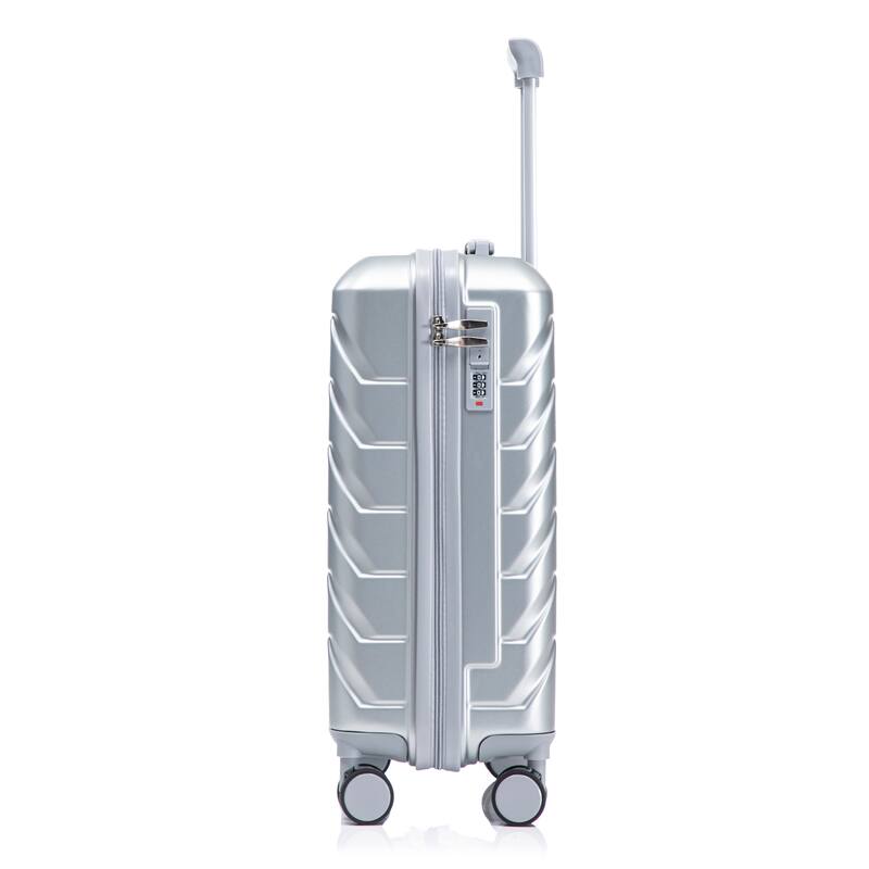 20 Inch ABS Hard Shell Travel Checked Luggage, Scratch Resistant Surface Four Multi-Directional Wheels, With Combination Lock