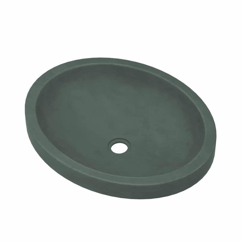 Tolosa NativeStone Drop-in/ Undermount Bathroom Sink - 19" x 16" x 4.75" - Forest