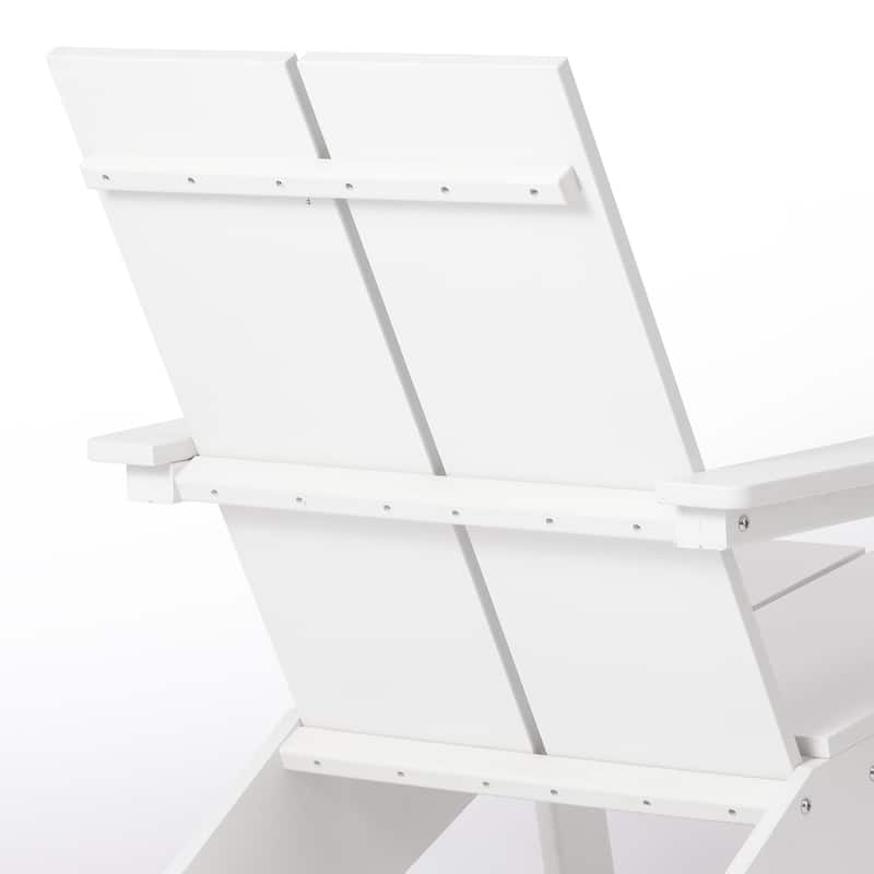 Coastin Modern Poly Adirondack Chair (Set of 4), Black