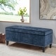 preview thumbnail 22 of 48, Adeco Storage Ottoman 41" Tufted Bench for Living Room Bedroom Dark-Royal-Blue