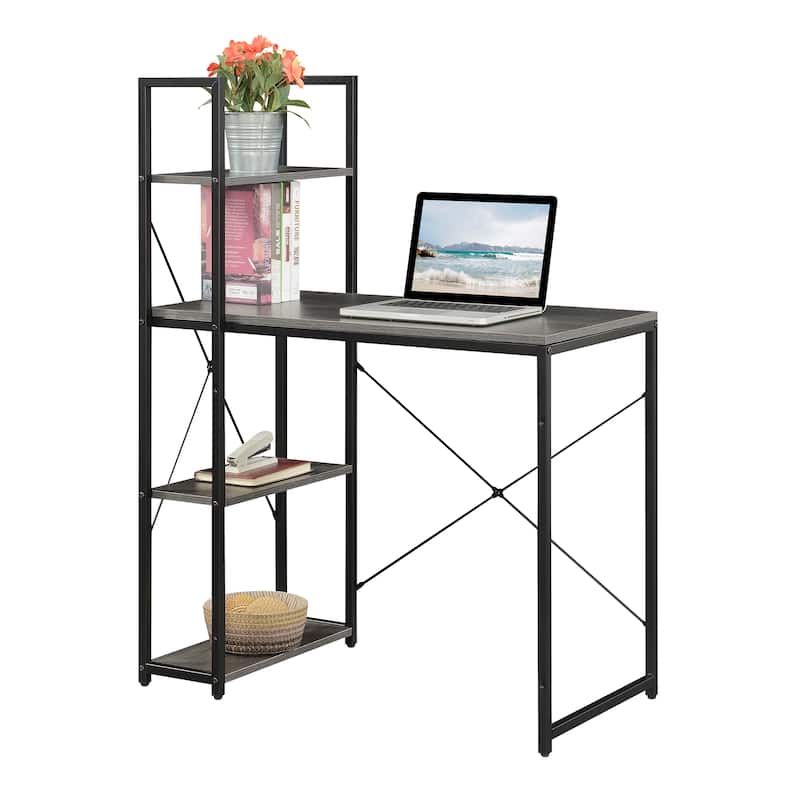 Convenience Concepts Designs2Go Office Workstation Desk with Shelves