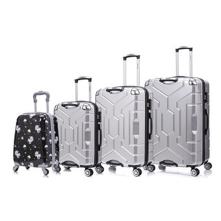 3 Piece Technology PC Hardshell Lightweight Durable Suitcase with Rotating Wheels and Adjustable Ergonomic Telescopic Handle