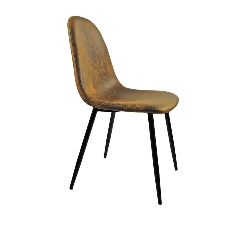 Modern Dining Room Chairs with Metal Legs(Set of 4) - N/A