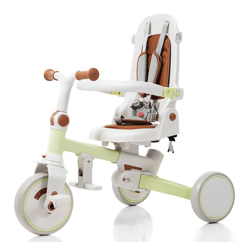 7 In 1 Baby Tricycle, Foldable Toddler Tricycle With Removable And Adjustable Parent Handle,For 12-72 Months