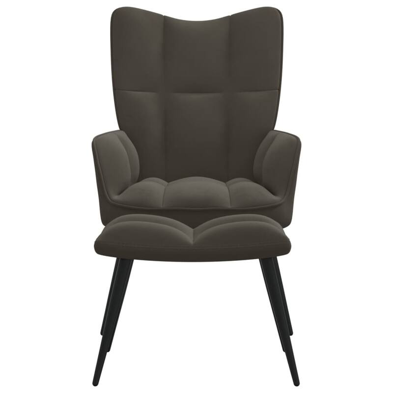 vidaXL Relaxing Chair multi colors Velvet