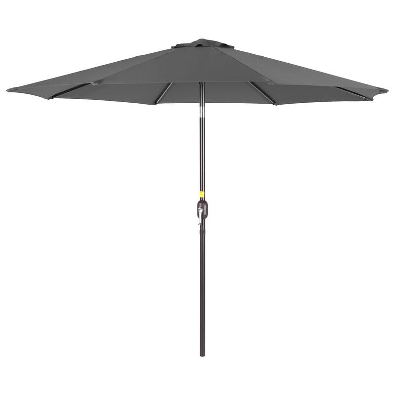 BONOSUKI Patio 9FT Market Umbrellas and Shade, Table Umbrella for Patio and Outdoor With Tilt Button, Anthracite Gray