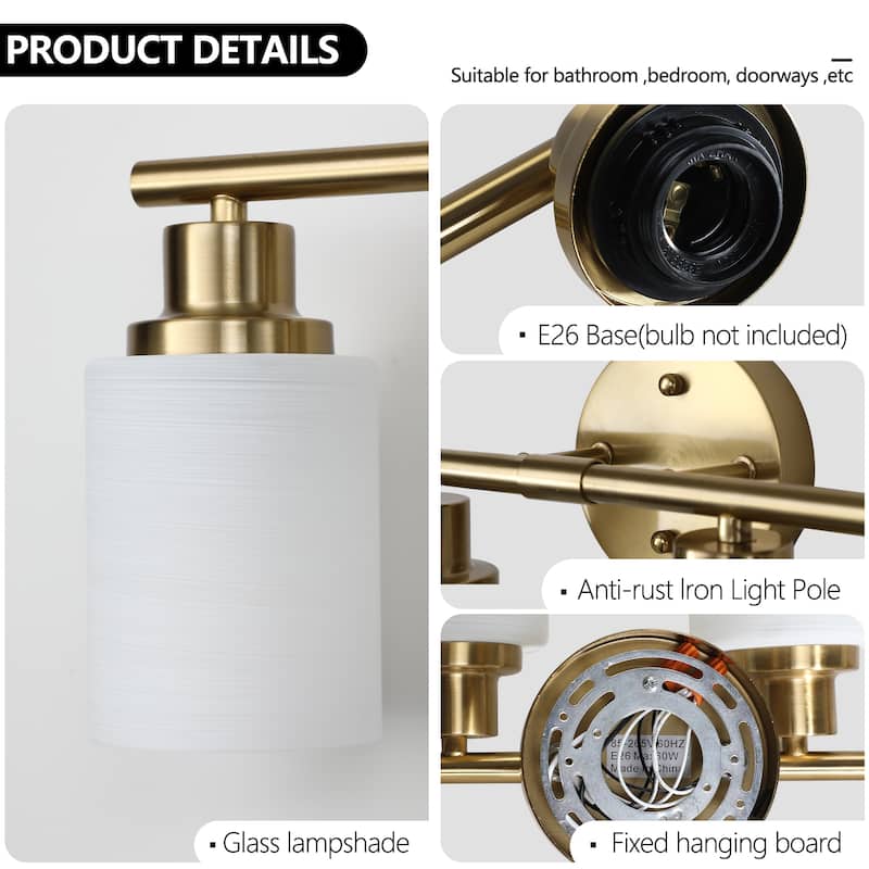 Bathroom Vanity Light 4/5/6-Light Copper Finish Fixture