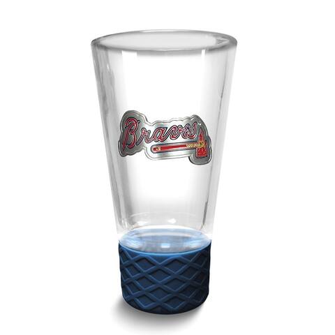 MLB Atlanta Braves Collectors 4 Oz. Shot Glass with Silicone Base